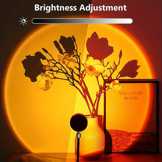 360° Hareketli Gün Batımı Aydınlatma (FouBeak Sunset Light 360° Rotating LED Projection)