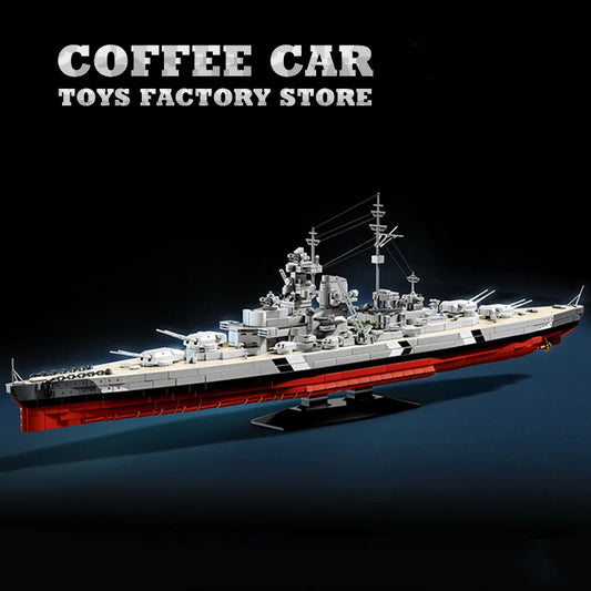 Savaş Gemisi Lego Oyunu (WW2 Navy Warship MOC Bricks Puzzle 3D)