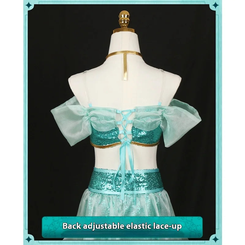 Prenses Jasmine Kostümü (Cosplay Carnival Jasmine Princess Dresses)