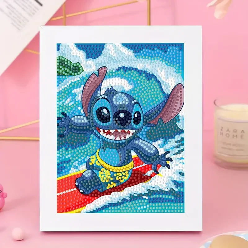 Disney Stitch Elmas Yapıştırma Seti (Diamond Painting Stitch)