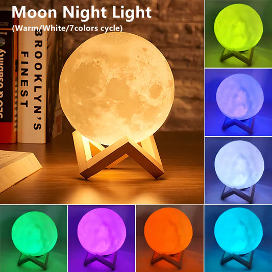 Ay Gece Lambası (Moon Lamp Night Light)