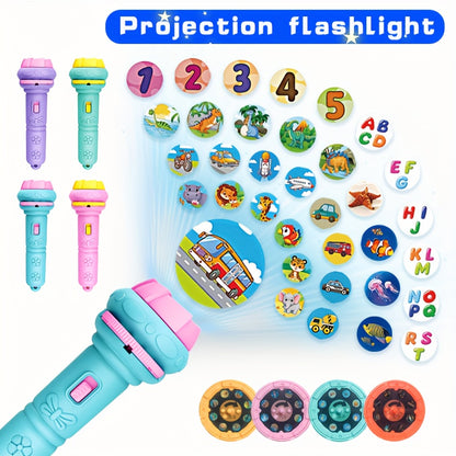 32 Şekil Çocuk Eğitim Projeksiyon (32 Patterns 4 Slides Projection Flashlight)