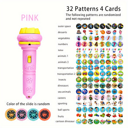 32 Şekil Çocuk Eğitim Projeksiyon (32 Patterns 4 Slides Projection Flashlight)