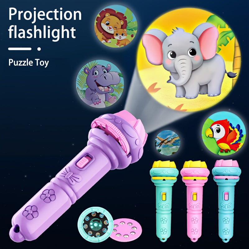 32 Şekil Çocuk Eğitim Projeksiyon (32 Patterns 4 Slides Projection Flashlight)