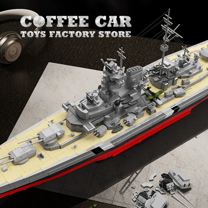 Savaş Gemisi Lego Oyunu (WW2 Navy Warship MOC Bricks Puzzle 3D)