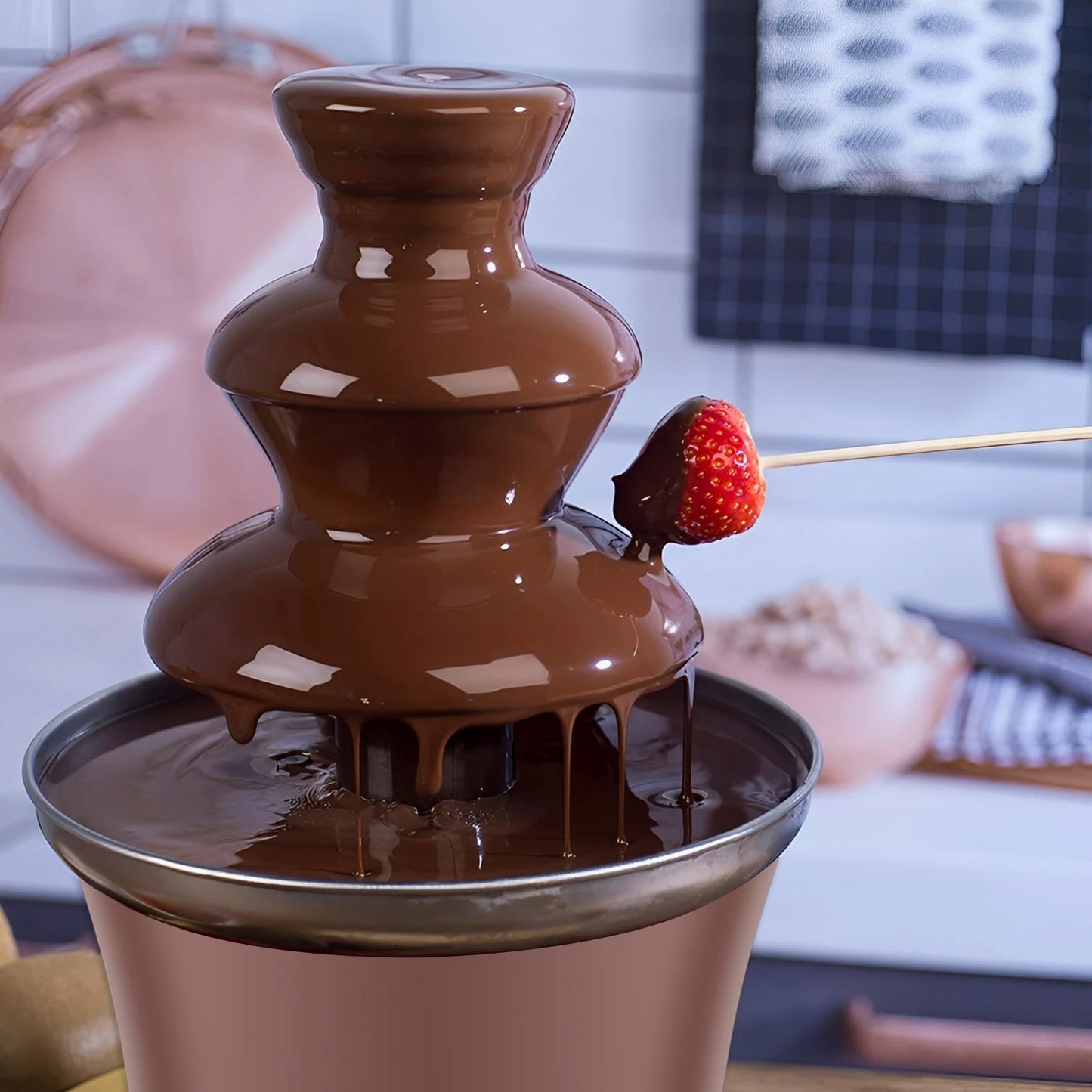 3 Katlı Çikolata Şelalesi (Chocolate Fountain 3 Layer)