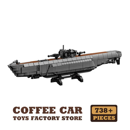 Savaş Gemisi Lego Oyunu (WW2 Navy Warship MOC Bricks Puzzle 3D)