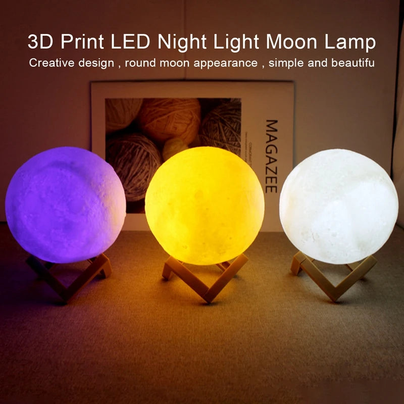 Ay Gece Lambası (Moon Lamp Night Light)