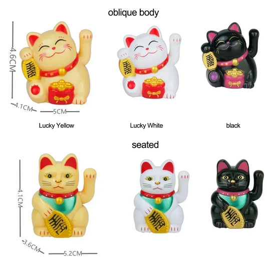 Şans Kedisi Hareketli Kollu Dekor (Maneki Neko Waving Arm Lucky Cat Accessiores)
