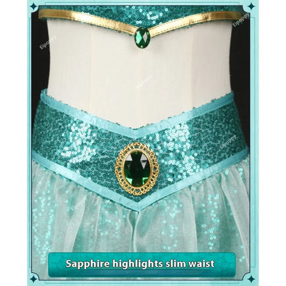 Prenses Jasmine Kostümü (Cosplay Carnival Jasmine Princess Dresses)
