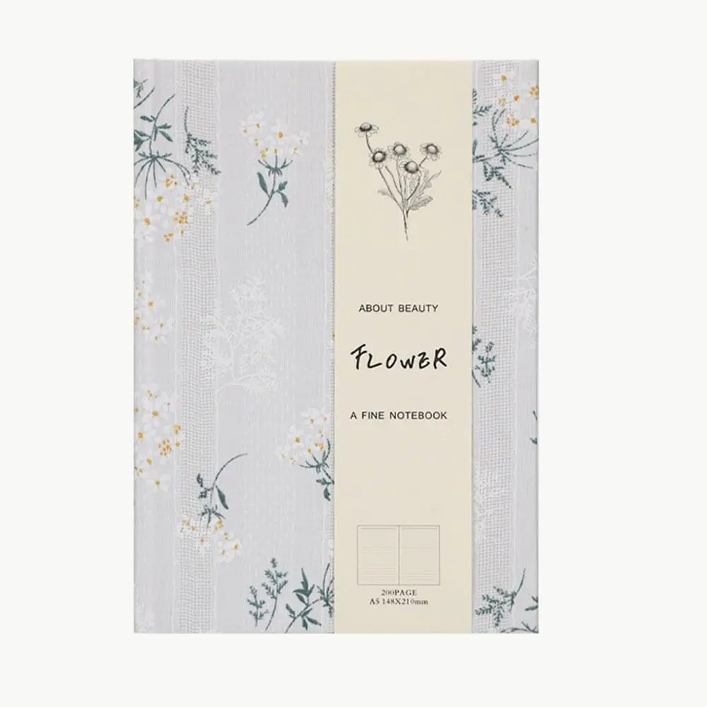 Kalın Kapaklı Çiçek Desenli A5 Defter (Pattern Notebook A5)