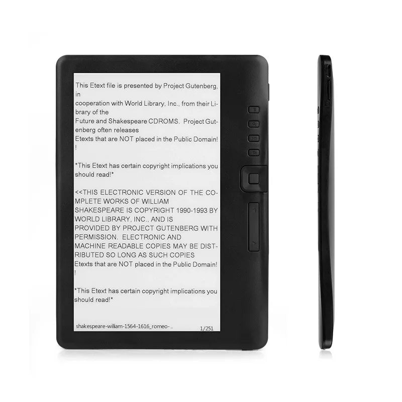Dokunmatik E-Kitap 7 Inch 4GB/16GB/32GB (Portable Electronic Book 7 inch eBook Ereader 4GB/16GB/32GB)