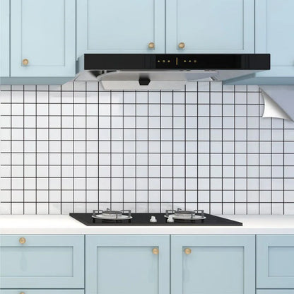 Kareli Su Geçirmez Dayanıklı Duvar Kağıdı (Adhesive Wall Wallpaper Easy Stick Waterproof and Oil Resistant)