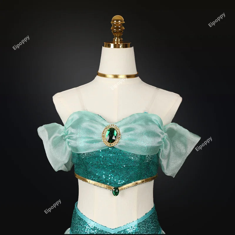 Prenses Jasmine Kostümü (Cosplay Carnival Jasmine Princess Dresses)