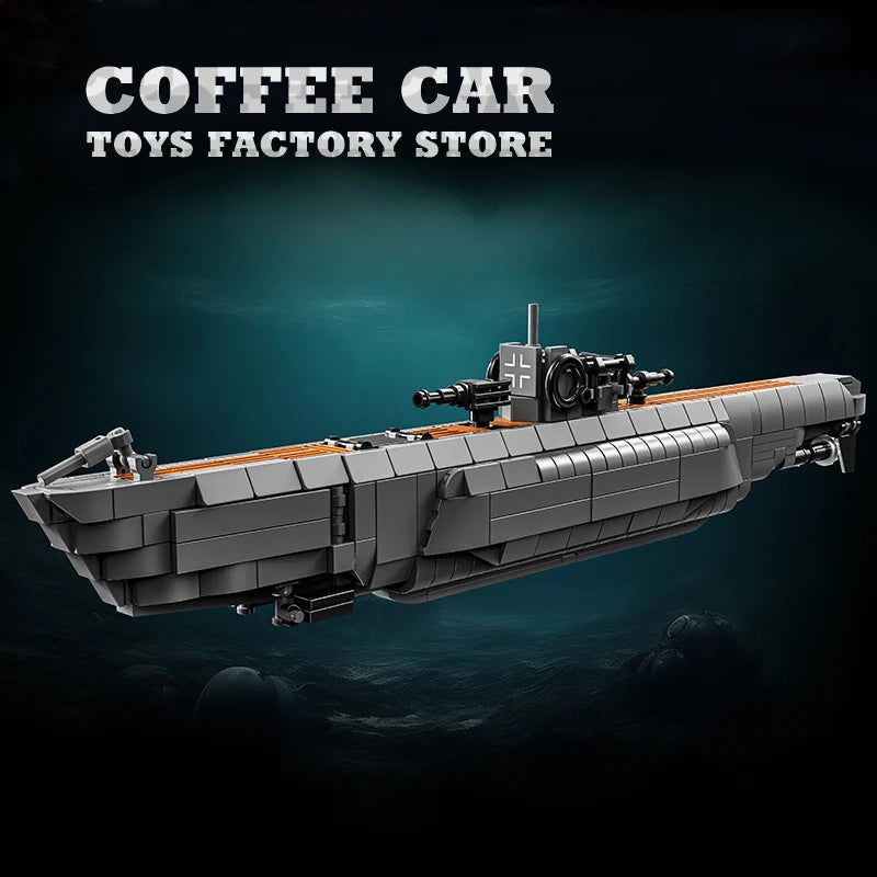 Savaş Gemisi Lego Oyunu (WW2 Navy Warship MOC Bricks Puzzle 3D)