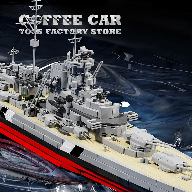 Savaş Gemisi Lego Oyunu (WW2 Navy Warship MOC Bricks Puzzle 3D)