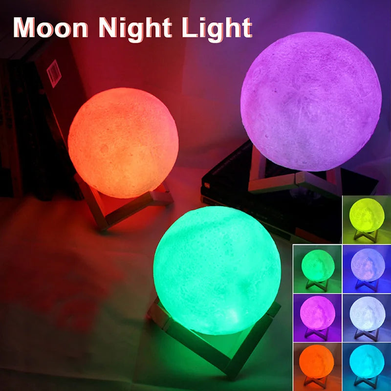 Ay Gece Lambası (Moon Lamp Night Light)