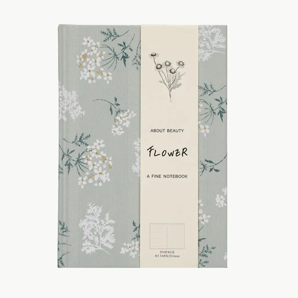 Kalın Kapaklı Çiçek Desenli A5 Defter (Pattern Notebook A5)