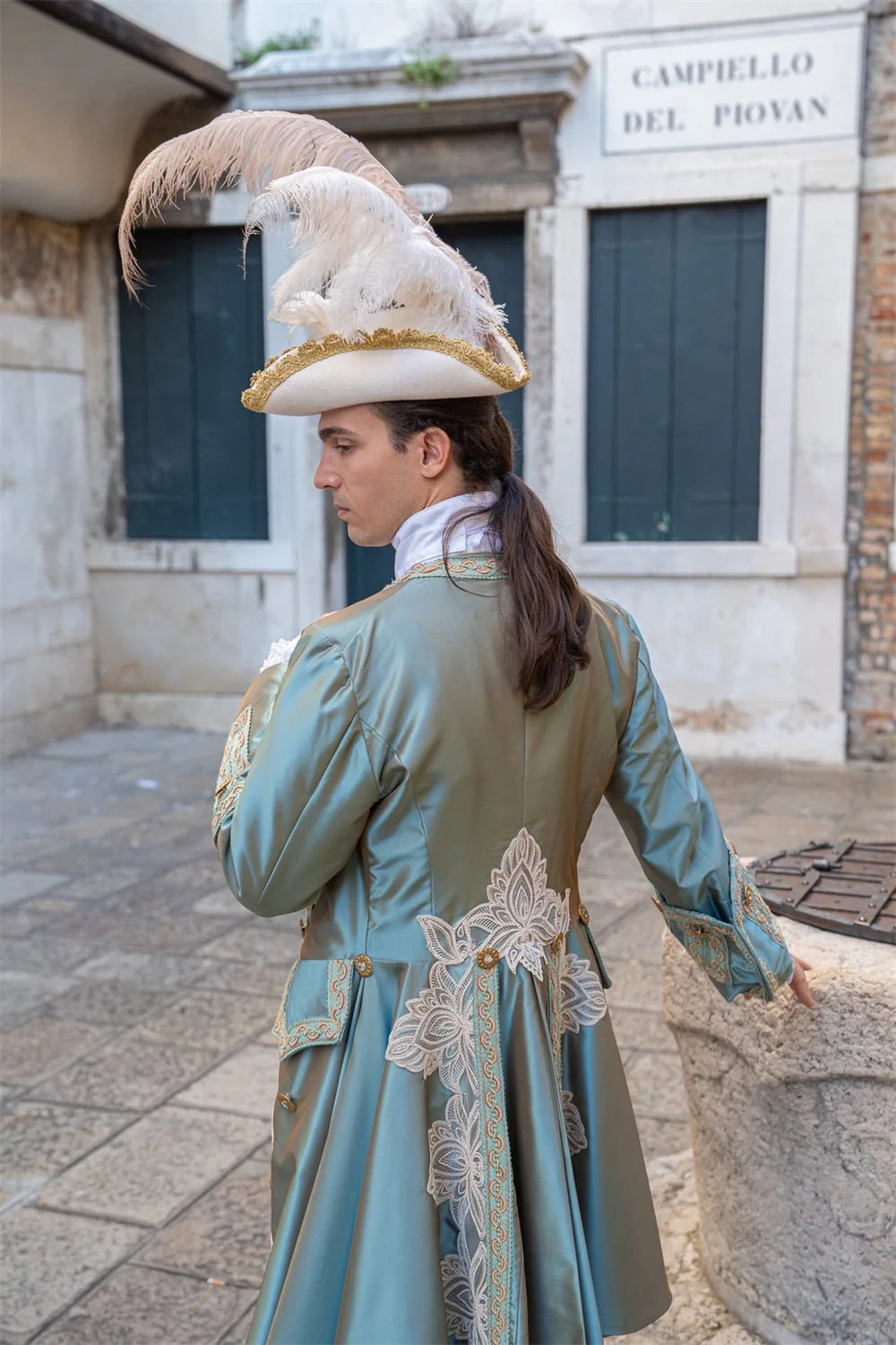 Tarihi 18. Yüzyıl Barok Kostüm (Historical 1700s Royal Costume Man)