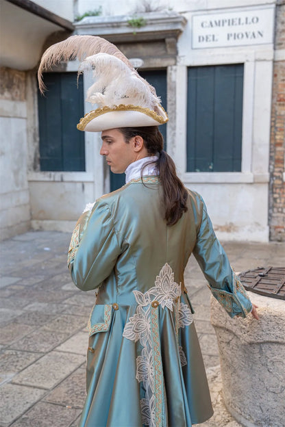 Tarihi 18. Yüzyıl Barok Kostüm (Historical 1700s Royal Costume Man)