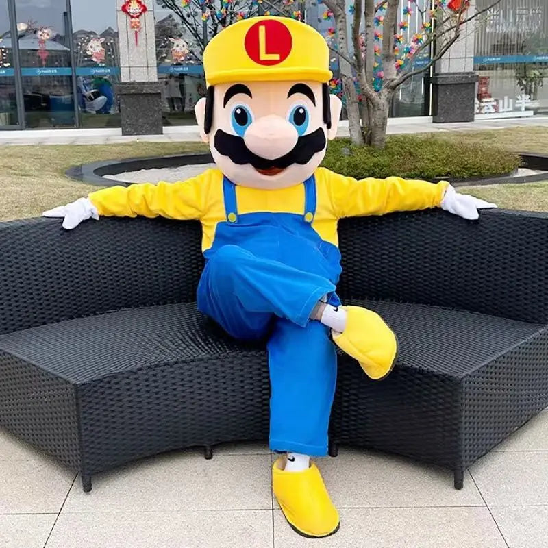 Süper Mario Kostümü (Cosplay Costumes, Personalized Real Walking Doll)