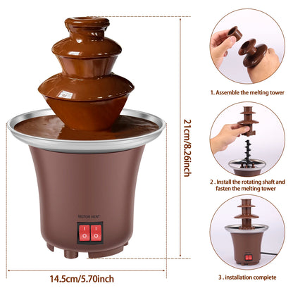 3 Katlı Çikolata Şelalesi (Chocolate Fountain 3 Layer)
